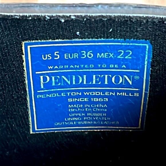 Pendleton pull on Chelsea waterproof rain boots women’s/girls size 5 - Picture 9 of 10